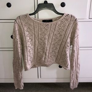 Forever 21 cropped knit sweater